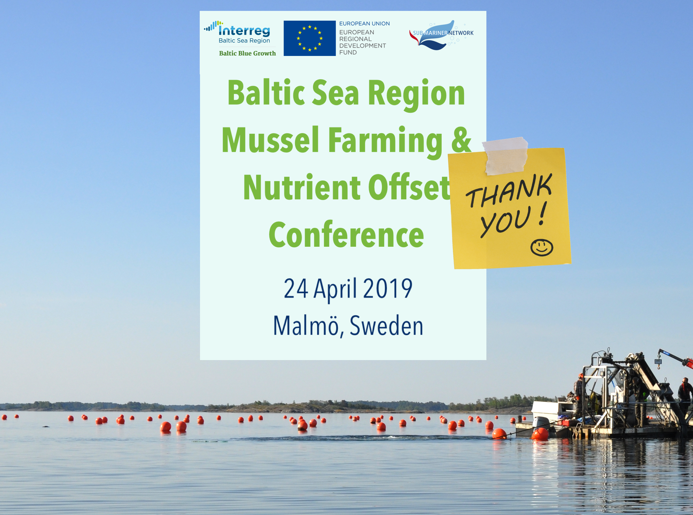 REGISTER for the Baltic Sea Mussel Farming & Nutrient Offset Conference